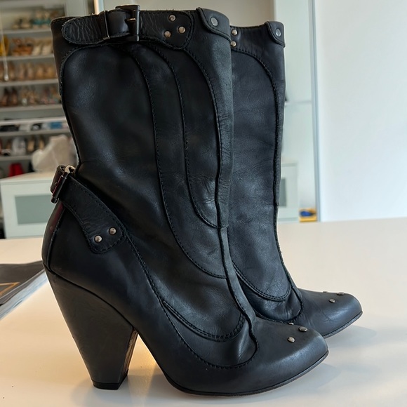DIESEL western leather boots - Picture 1 of 7